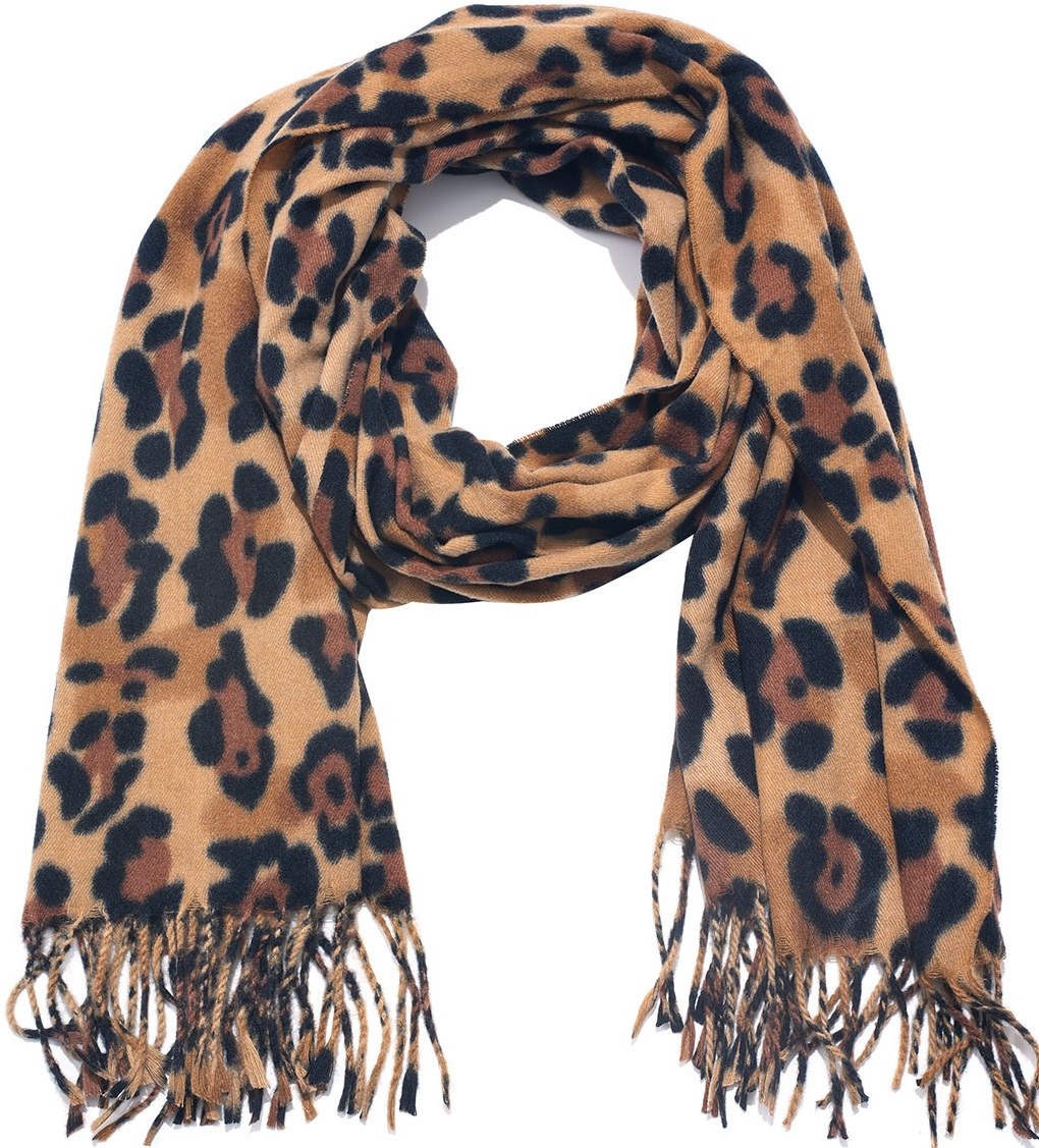 T-H2.2 SCARF405-678 Scarf Leopard 180x70cm