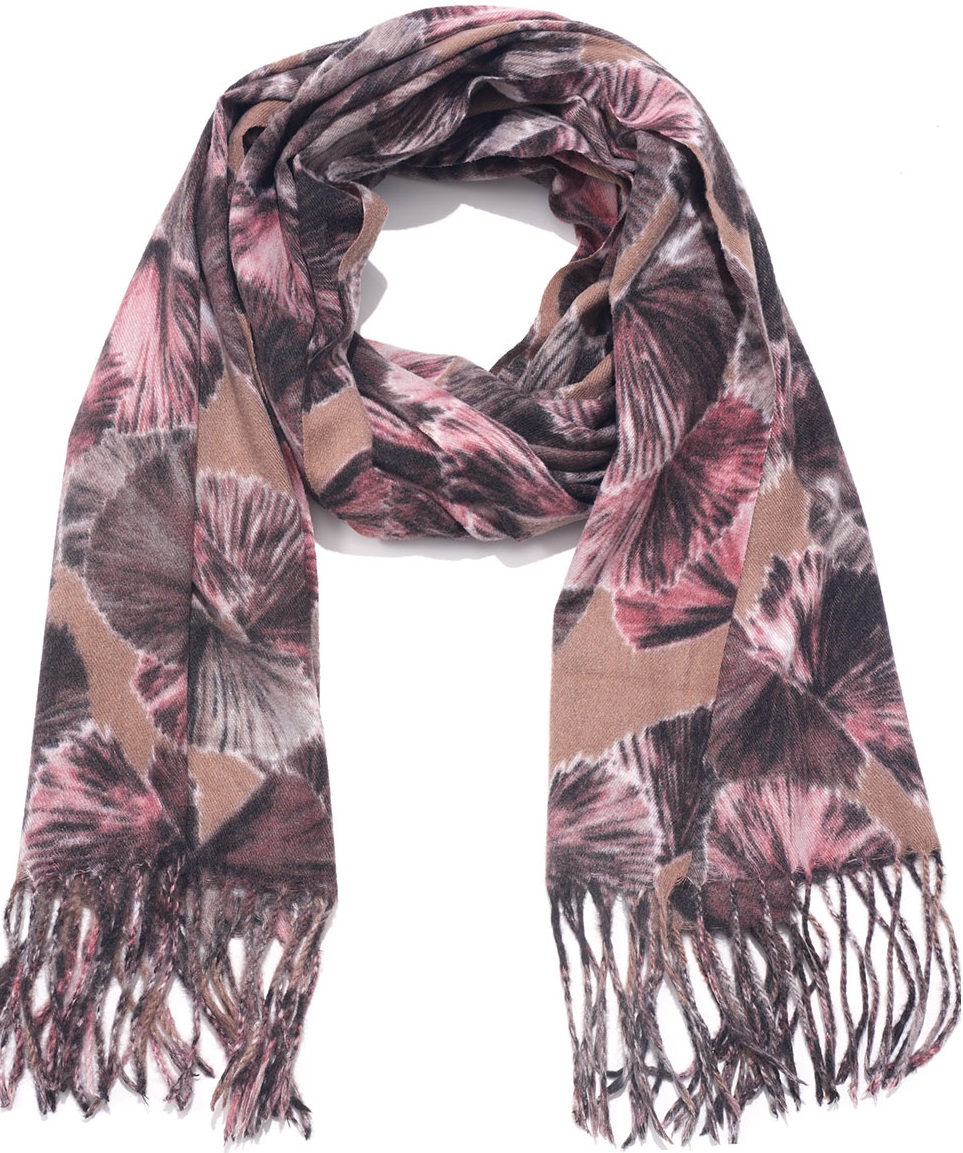 R-N3.2 SCARF405-664-1 Scarf Leaves 180x70cm