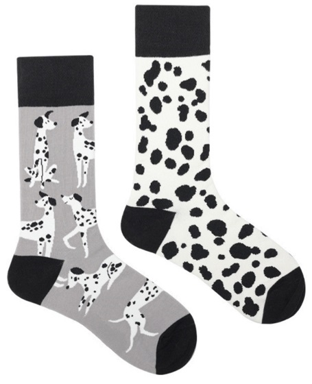 S-I2.4 SOCK2368-034 Pair of Socks - 36-43 - Dalmatians