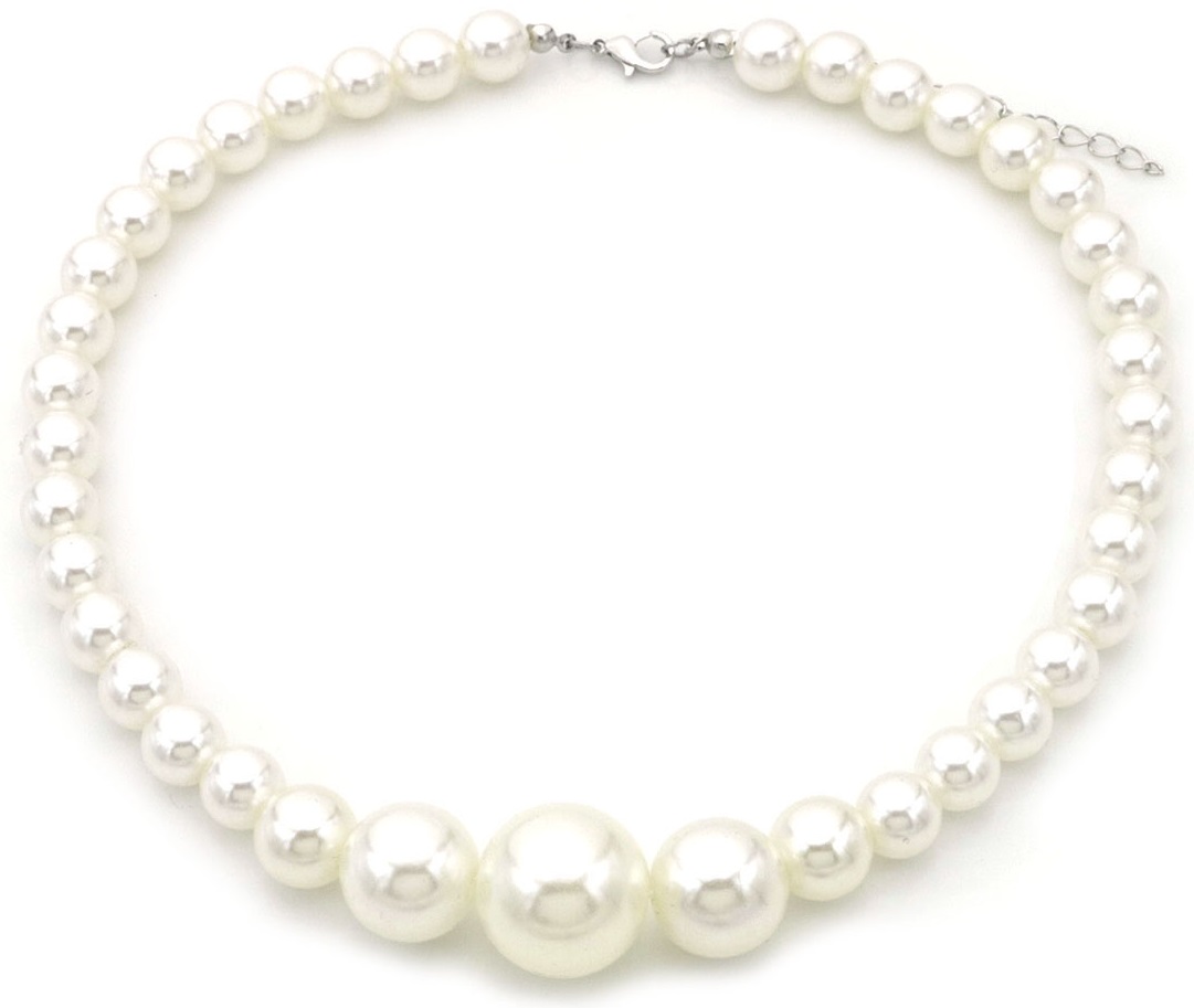 D-B12.2 N2458-002 Necklace Oversized Pearls 