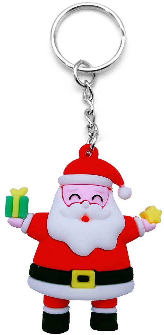 E-A9.1 KY044-008-6 Keychain Christmas 5cm