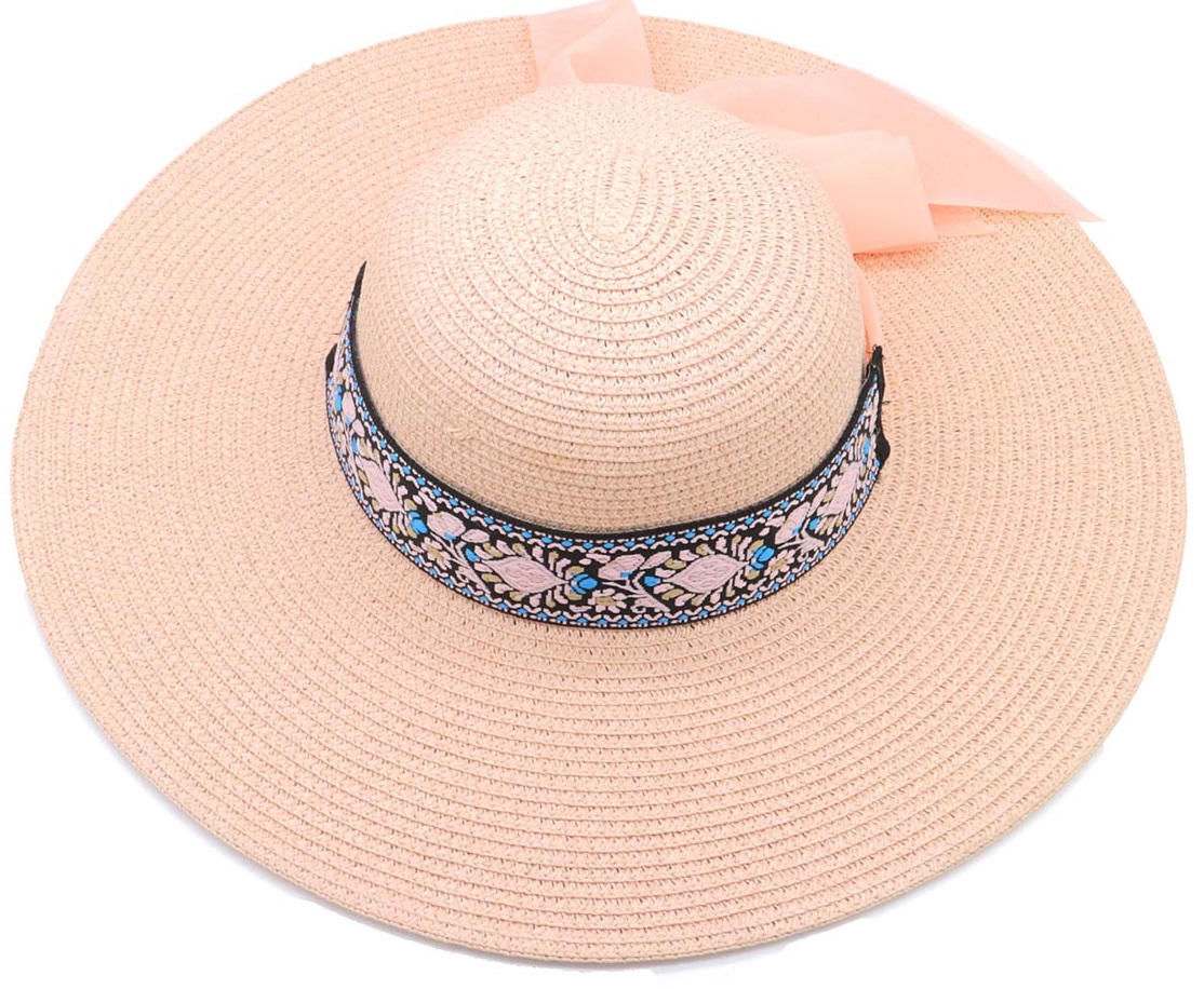 Z-F1.1  HAT802-007-3 Summer Hat Pink