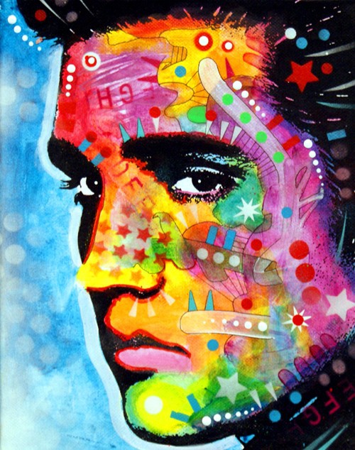 R-D3.1 DP2280221  Diamond Painting -Canvas 50x40cm - Painting 45x35cm Elvis