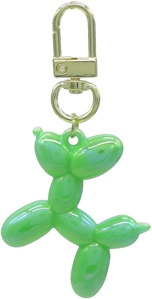 D-A16.3  KY2403-018-19 Keychain Dog 5cm Green