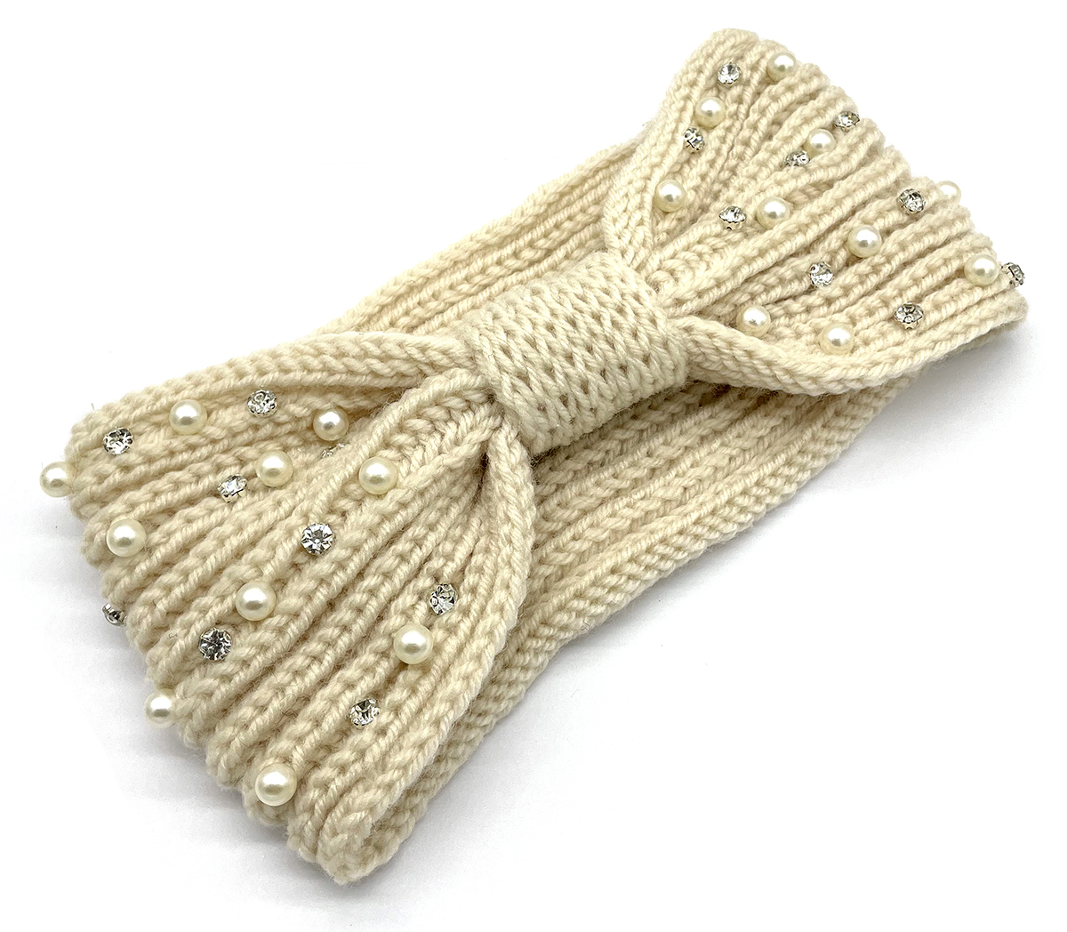 X-J6.1 H401-077 Headband Pearls Beige