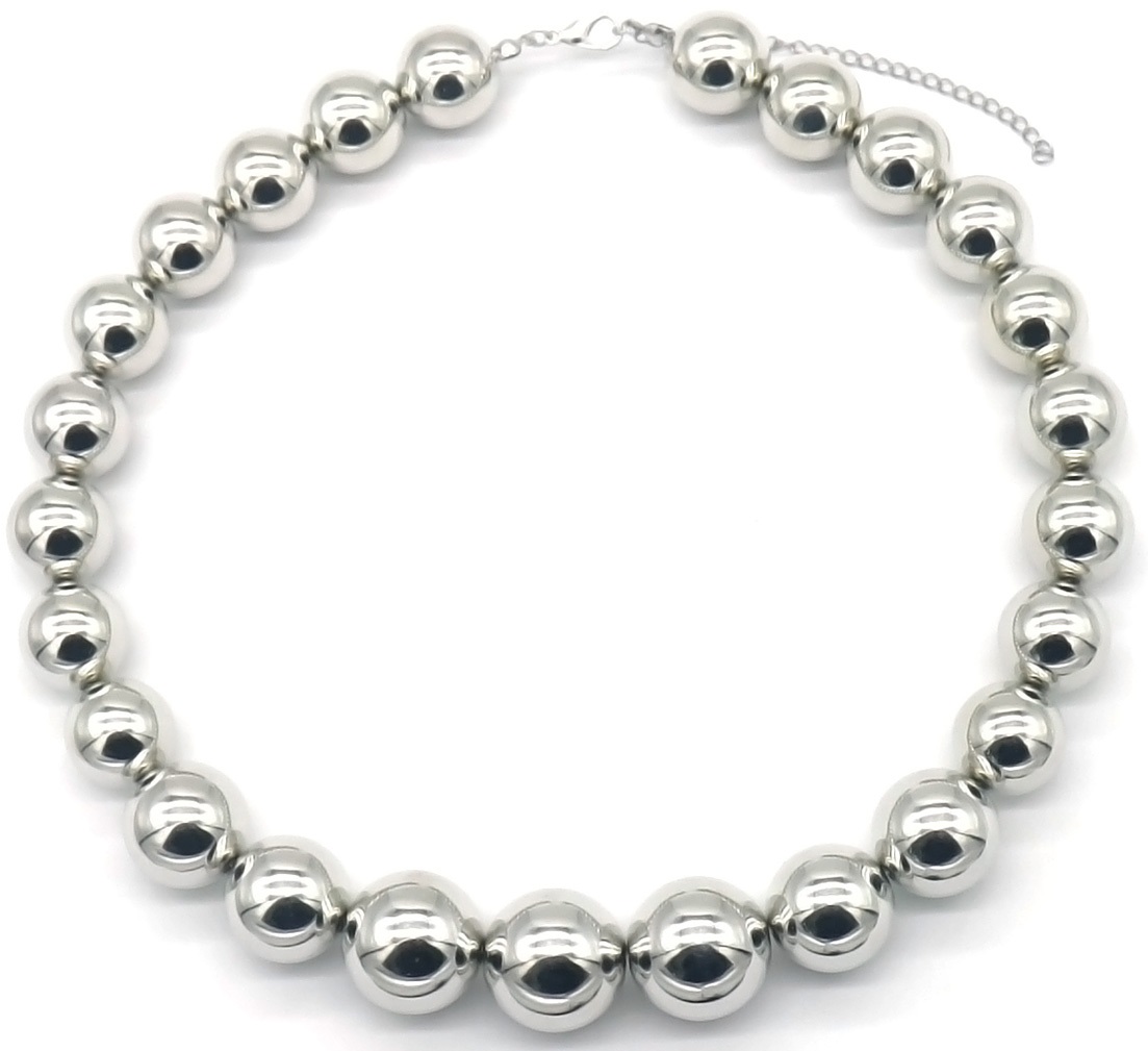 X-P8.1 N2458-013S Necklace Oversized Pearls