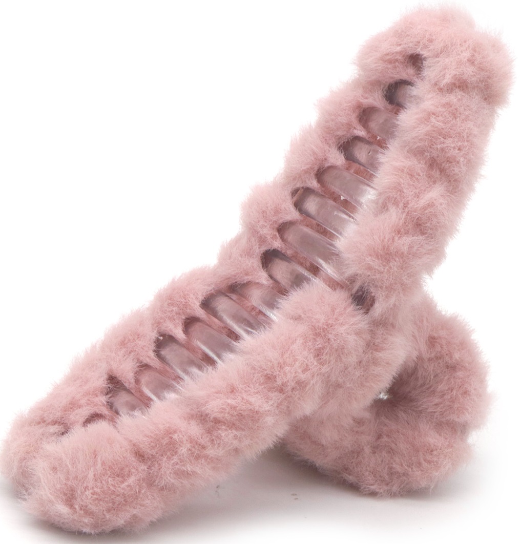 X-D9.2 H2467-042-3 Hair Claw Fluffy 12.5cm