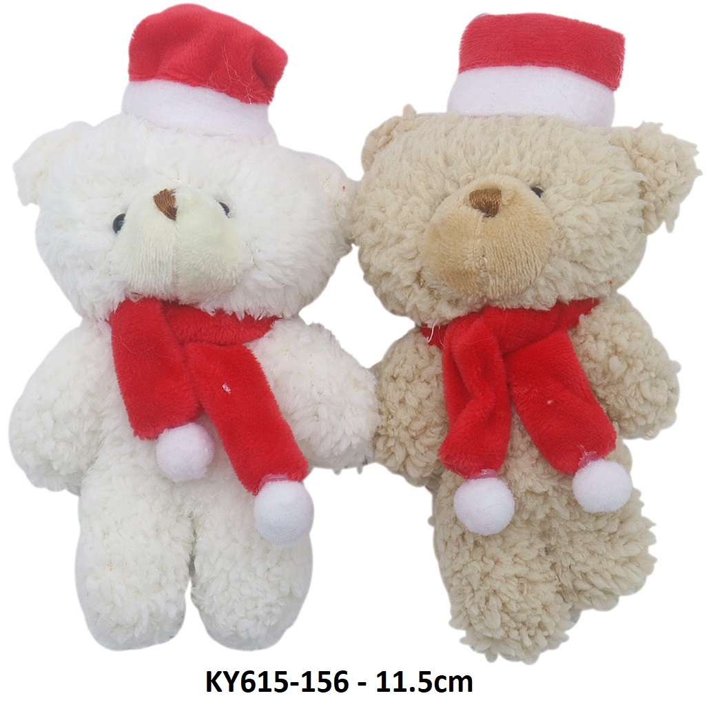 T-L8.1 KY615-156 Keychain Bear Christmas 11.5cm - 1pc