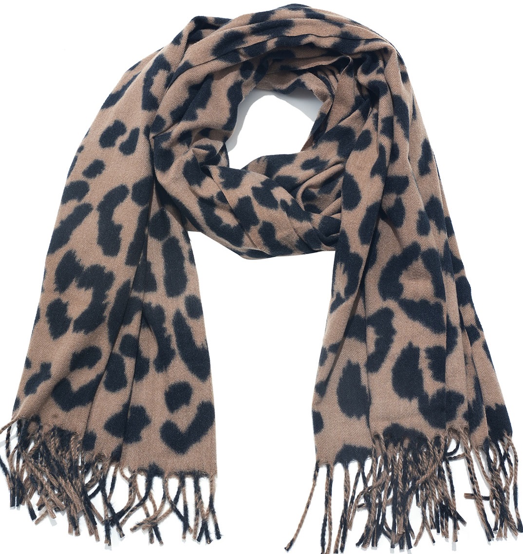 R-H2.2 SCARF405-644-4 Scarf Leopard 180x70cm