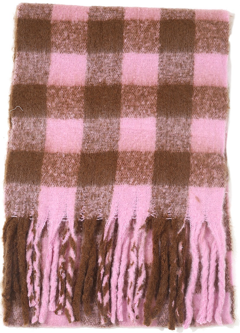 R-C6.2 SCARF405-532 No.2 Scarf Checkered 180x60cm